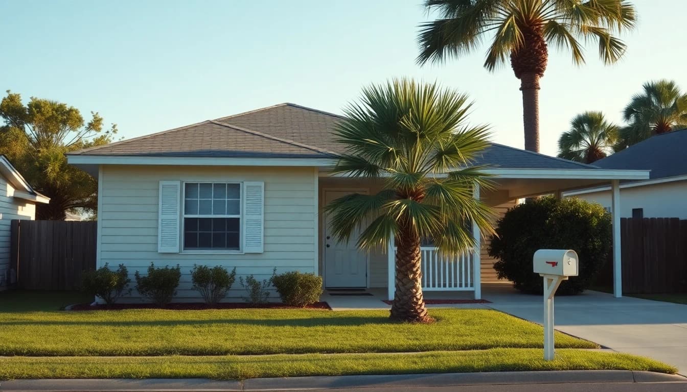 A single-storey Florida house with a palm tree, for a guide to US property owned by UK residents